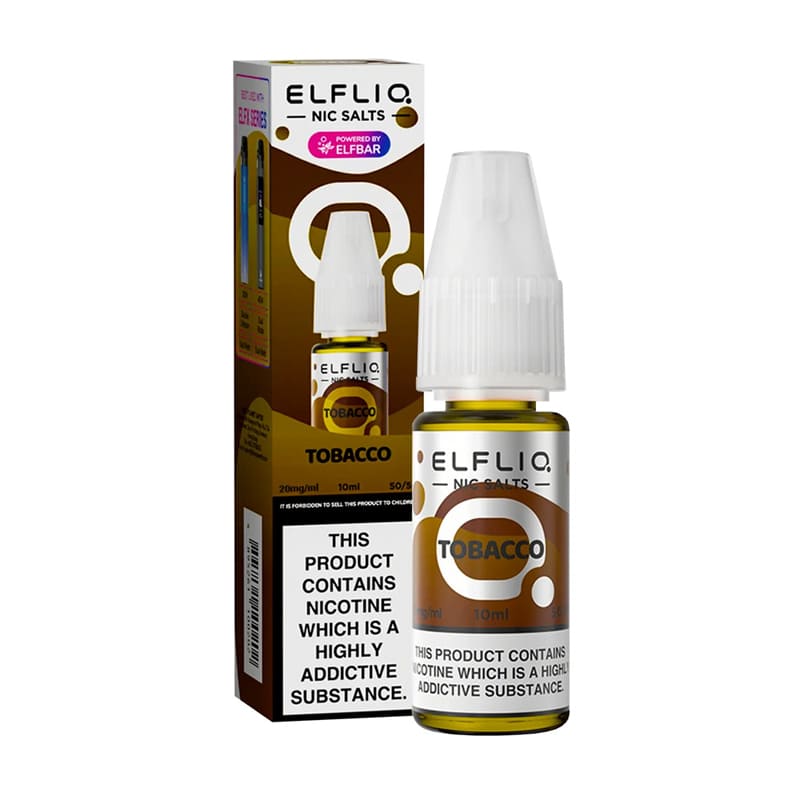 ELFBAR Elfliq Tobacco - Sel de nicotine 10ml-10 mg-VAPEVO