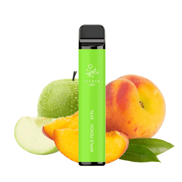 ELFBAR - Pod Jetable 1500 Puffs-0 mg-Apple Peach-VAPEVO