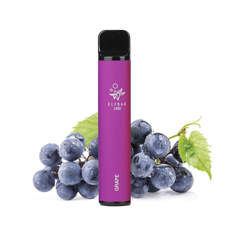 ELFBAR - Pod Jetable 1500 Puffs-0 mg-Grape-VAPEVO