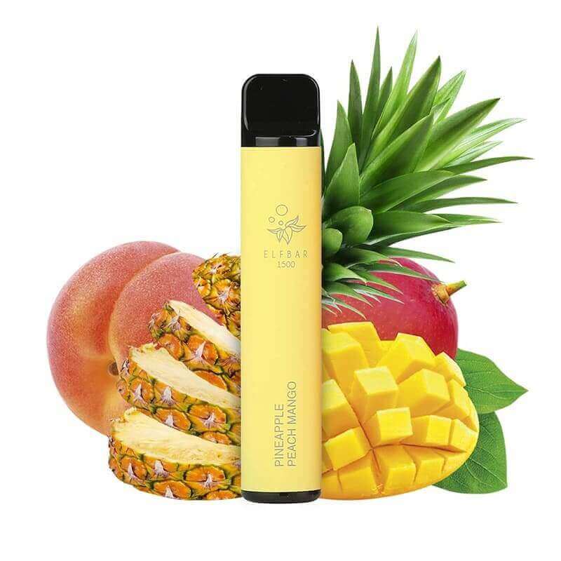 ELFBAR - Pod Jetable 1500 Puffs-0 mg-Pineapple Peach Mango-VAPEVO