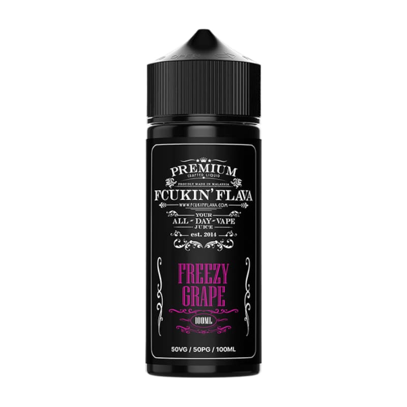 FCUKIN FLAVA - Freezy Grape - E-liquide 100ml-0 mg-VAPEVO