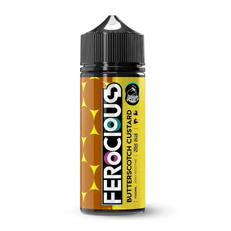 FEROCIOUS Desserts Butterscotch Custard - E-liquide 100ml-0 mg-VAPEVO