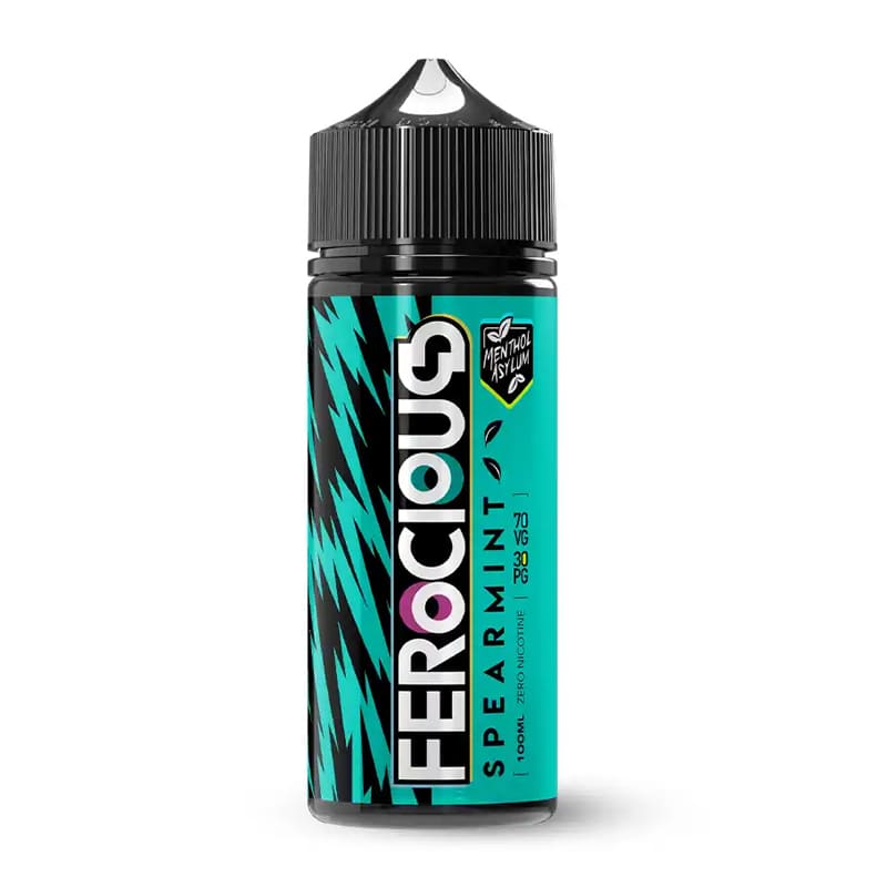 FEROCIOUS Menthol Asylum Spearmint - E-liquide 100ml-0 mg-VAPEVO