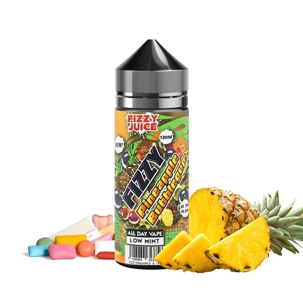 FIZZY Pineapple Bubble Gum - E-liquide 100ml-0 mg-VAPEVO