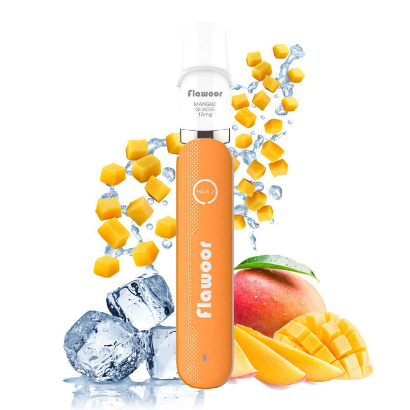 FLAWOOR Mate 2 - Pod Jetable 600 Puffs-10 mg-Mangue Glacée-VAPEVO