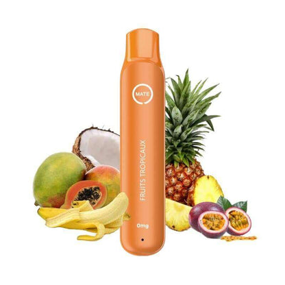 FLAWOOR MATE - Pod Jetable 600 Puffs-0 mg-Fruits Tropicaux-VAPEVO