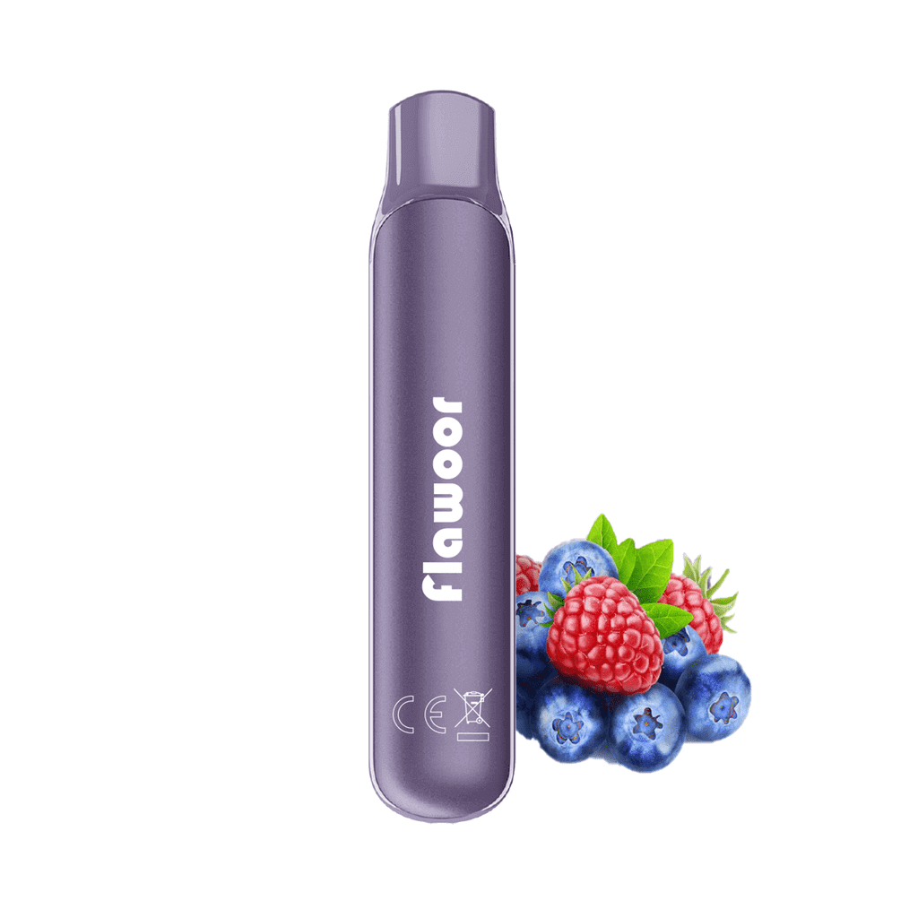 FLAWOOR MATE - Pod Jetable 600 Puffs-0 mg-Myrtilles Framboises-VAPEVO