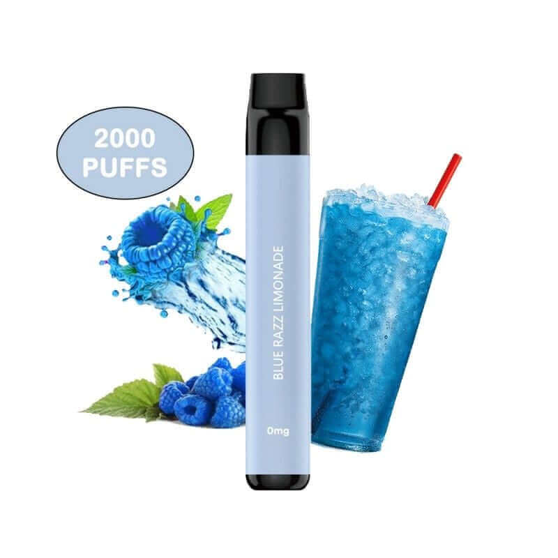 FLAWOOR MAX - Pod Jetable 2000 Puffs-0 mg-Blue Razz Limonade-VAPEVO