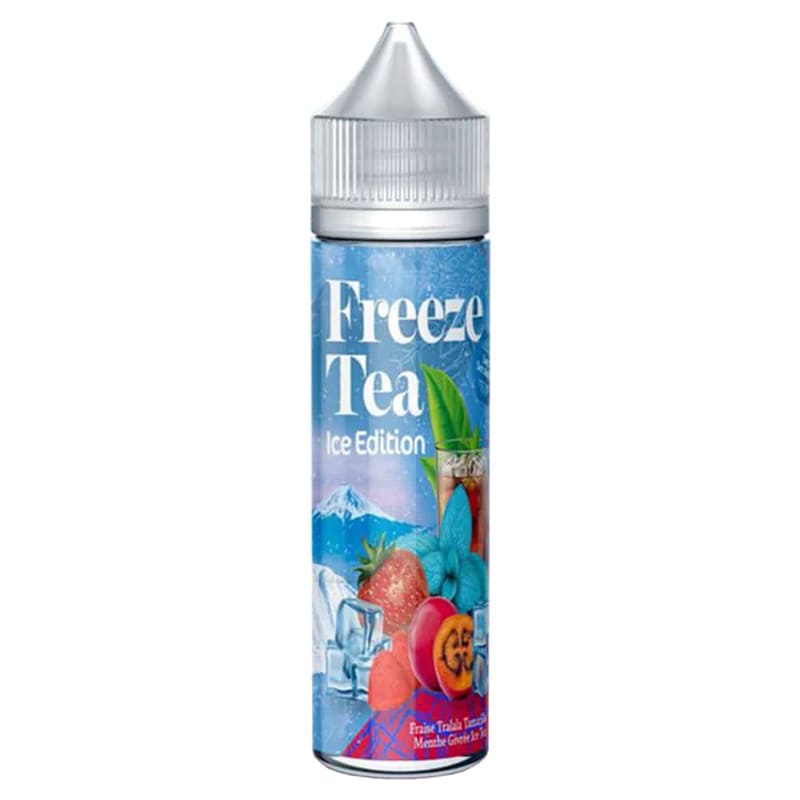 FREEZE TEA Fraise Tralala Tamarillo Menthe Givrée Ice Tea - E-liquide 50ml-0 mg-VAPEVO