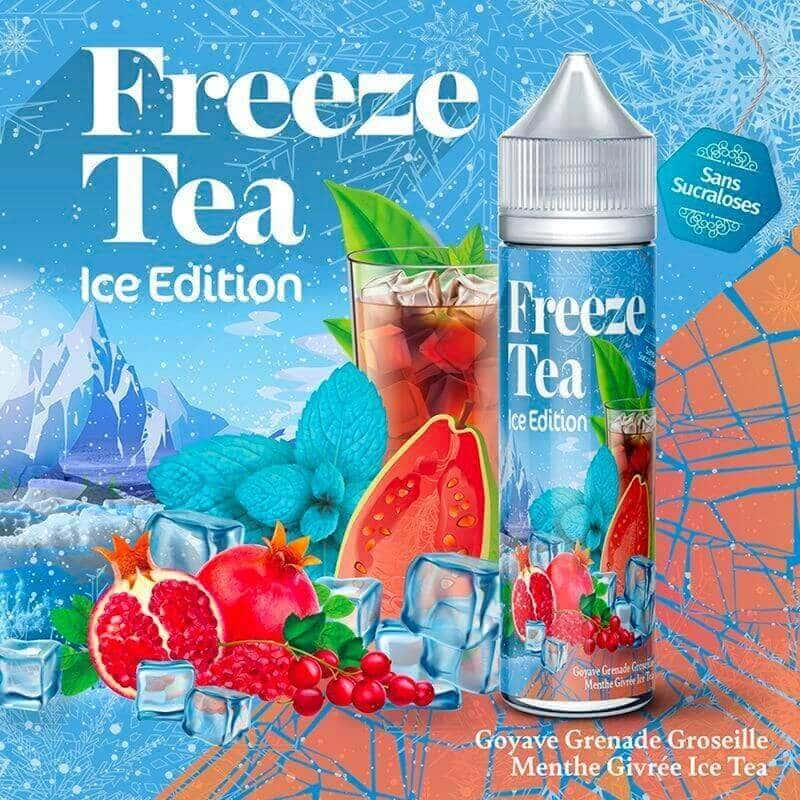 FREEZE TEA Goyave Grenade Groseille Menthe Givrée - E-liquide 50ml-0 mg-VAPEVO