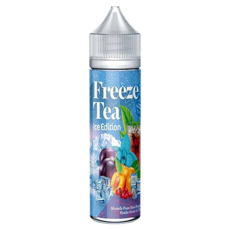 FREEZE TEA Mirabelle Prune Baies Rouges Ice Tea - E-liquide 50ml-0 mg-VAPEVO