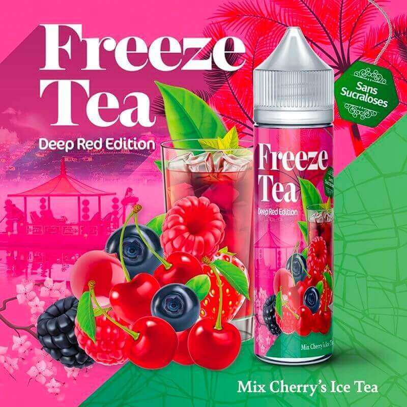 FREEZE TEA Mix Cherry's Ice Tea - E-liquide 50ml-0 mg-VAPEVO