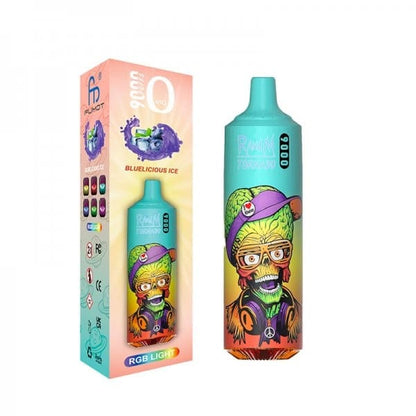 FUMOT RandM Tornado 9000 - Pod Jetable 0mg-Bluelicious Ice-0 mg-VAPEVO