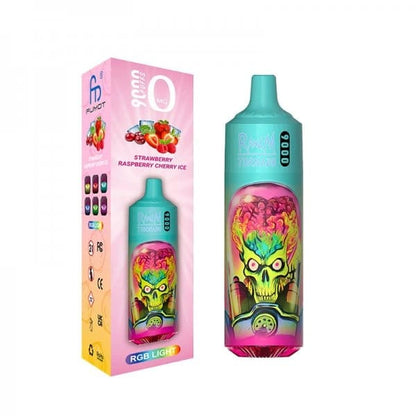 FUMOT RandM Tornado 9000 - Pod Jetable 0mg-Strawberry Raspberry Cherry Ice-0 mg-VAPEVO