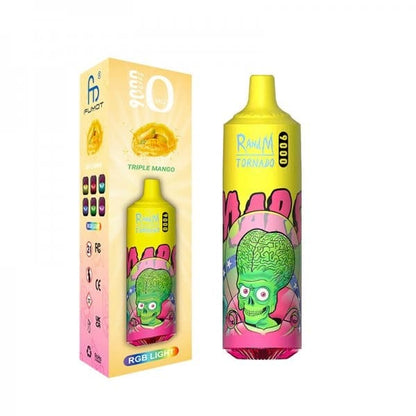 FUMOT RandM Tornado 9000 - Pod Jetable 0mg-Triple Mango-0 mg-VAPEVO