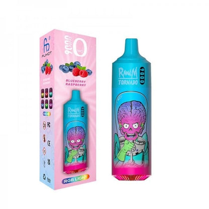 FUMOT RandM Tornado 9000 - Pod Jetable 20mg-20 mg-Blueberry Raspberry-VAPEVO