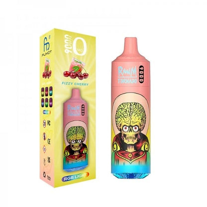 FUMOT RandM Tornado 9000 - Pod Jetable 20mg-20 mg-Fizz Cherry-VAPEVO