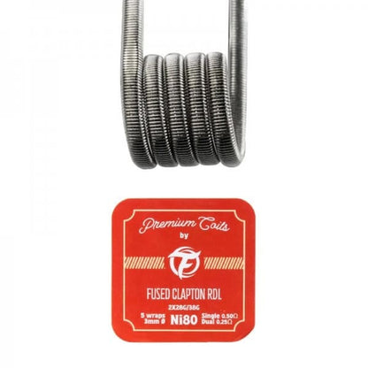 FUMYTECH - Pack de 10 Coils Prémontés-Fused Clapton Ni80 28Gx2+38G 0.5Ω (10pcs)-VAPEVO