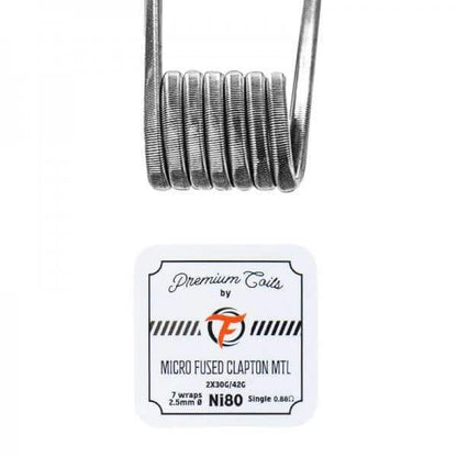 FUMYTECH - Pack de 10 Coils Prémontés-Micro Fused Clapton MTL Ni80 30G*2+42G 0.88Ω (10pcs)-VAPEVO