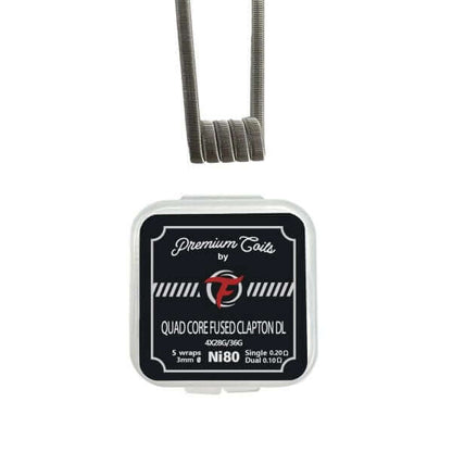 FUMYTECH - Pack de 10 Coils Prémontés-Quad Core Fused Clapton DL Ni80 28Gx4+36G 0.2Ω (10pcs)-VAPEVO