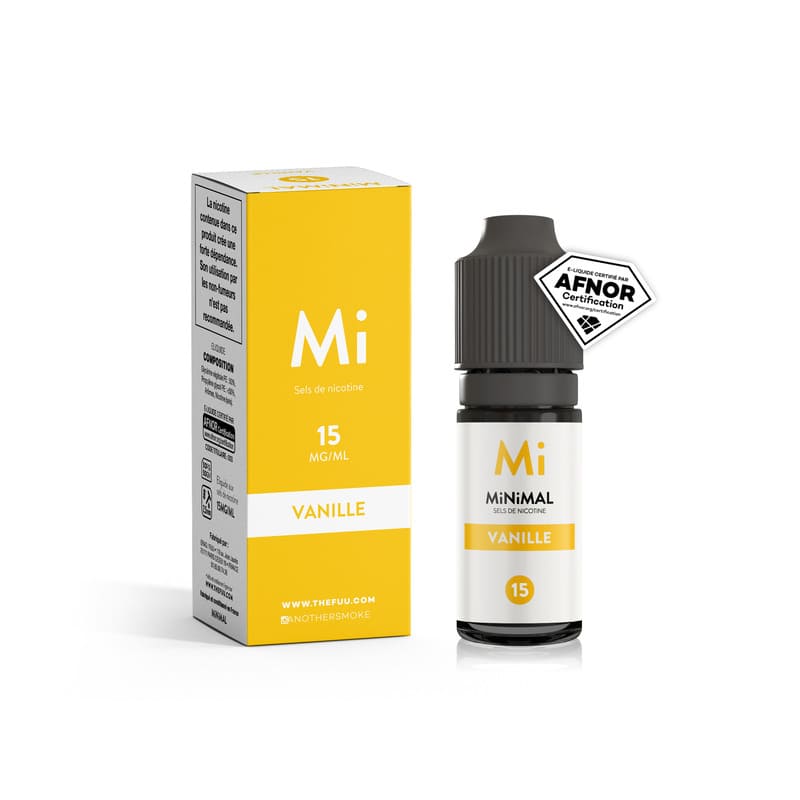 FUU Minimal Vanille - Sels de nicotine 10ml-15 mg-VAPEVO