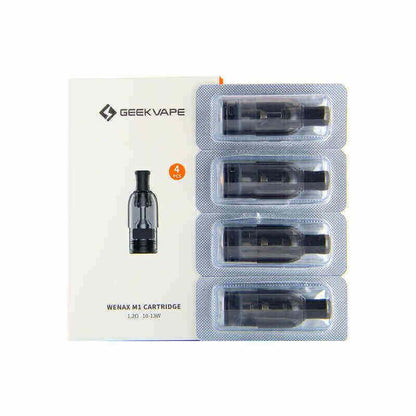 GEEKVAPE Wenax M1 - Pack de 4 Cartouches Pod 2ml-0.8 ohm-VAPEVO