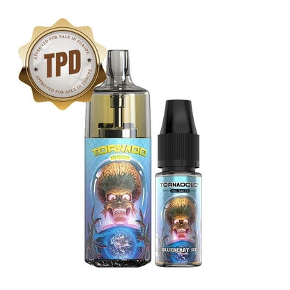 GOBAR Tornado 10000 - Pack Pod Jetable 10000 Puffs 10ml-10 mg-Blueberry Ice-VAPEVO