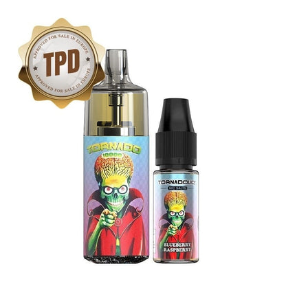 GOBAR Tornado 10000 - Pack Pod Jetable 10000 Puffs 10ml-10 mg-Blueberry Raspberry-VAPEVO