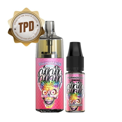 GOBAR Tornado 10000 - Pack Pod Jetable 10000 Puffs 10ml-10 mg-Marshmallow-VAPEVO