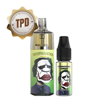 GOBAR Tornado 10000 - Pack Pod Jetable 10000 Puffs 10ml-10 mg-Melon Ice-VAPEVO