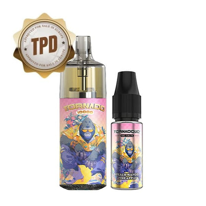 GOBAR Tornado 10000 - Pack Pod Jetable 10000 Puffs 10ml-10 mg-Peach Mango Pineapple-VAPEVO