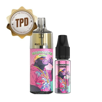 GOBAR Tornado 10000 - Pack Pod Jetable 10000 Puffs 10ml-10 mg-Strawberry Raspberry Cherry Ice-VAPEVO