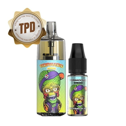 GOBAR Tornado 10000 - Pack Pod Jetable 10000 Puffs 10ml-10 mg-Watermelon Ice-VAPEVO