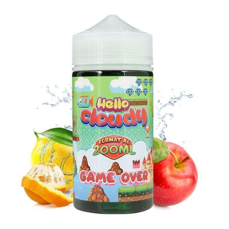 HELLO CLOUDY Game Over - E-liquide 200ml-0 mg-VAPEVO