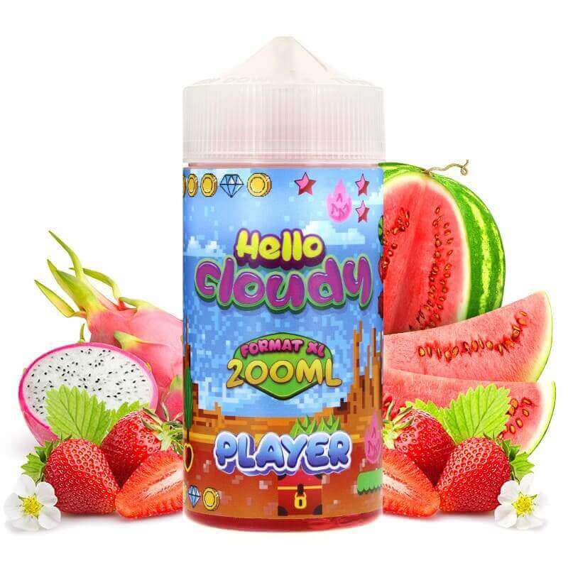 HELLO CLOUDY Player - E-liquide 200ml-0 mg-VAPEVO