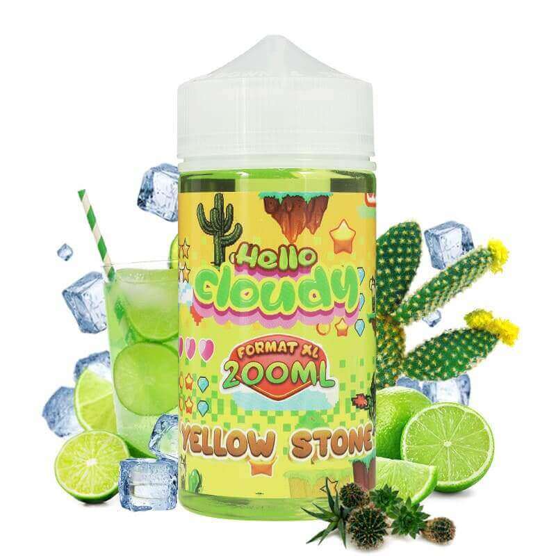 HELLO CLOUDY Yellow Stone - E-liquide 200ml-0 mg-VAPEVO