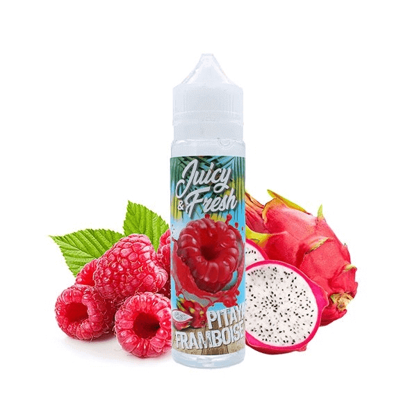 JUICY & FRESH Pitaya Framboise - E-liquide 50ml-0 mg-VAPEVO