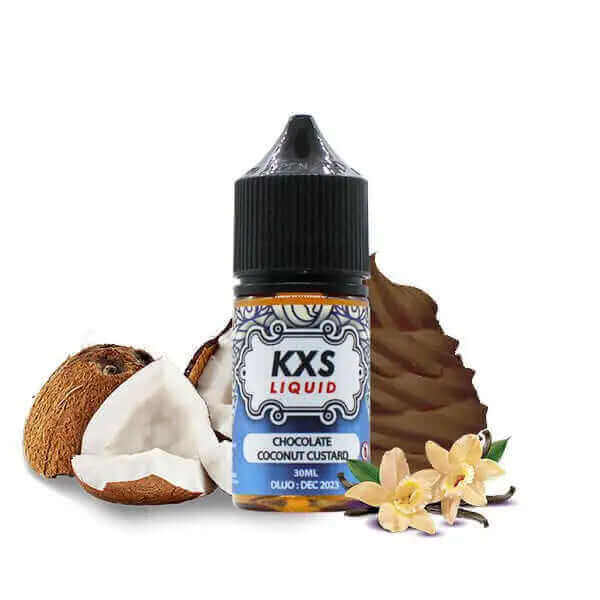 KXS LIQUID Chocolate Coconut Custard - Arôme Concentré 30ml-VAPEVO