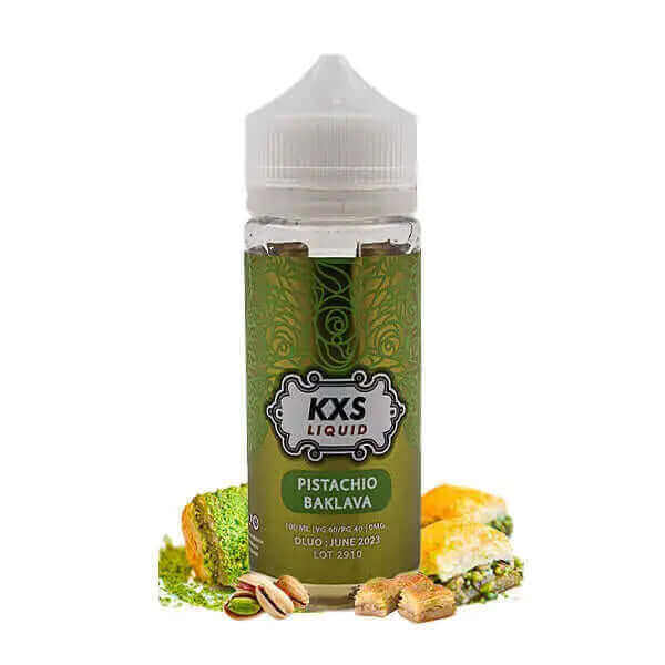 KXS LIQUID Pistachio Baklava - E-liquide 100ml-0 mg-VAPEVO