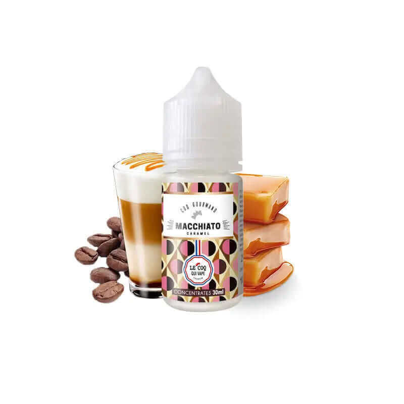 LE COQ QUI VAPE Arôme Concentré Macchiato Caramel 30ml-VAPEVO