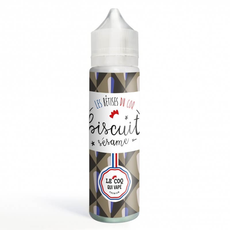 LE COQ QUI VAPE Biscuit Sésame - E-liquide 50ml-0 mg-VAPEVO