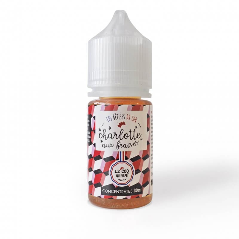 LE COQ QUI VAPE Charlotte Aux Fraises - Arôme Concentré 30ml-VAPEVO