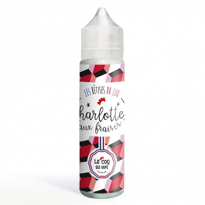 LE COQ QUI VAPE Charlotte Aux Fraises - E-liquide 50ml-0 mg-VAPEVO