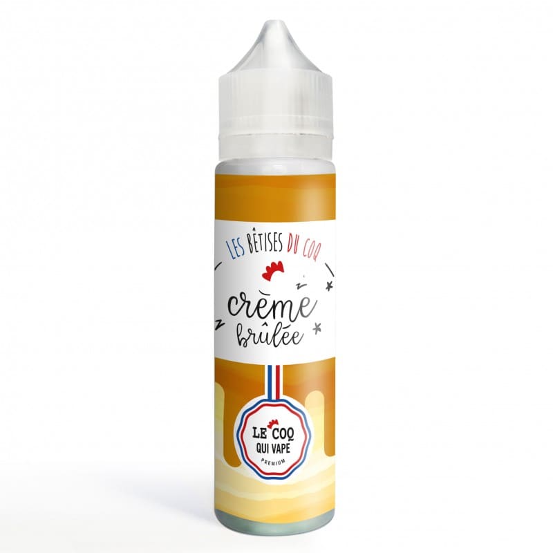 LE COQ QUI VAPE Crème Brûlée - E-liquide 50ml-0 mg-VAPEVO