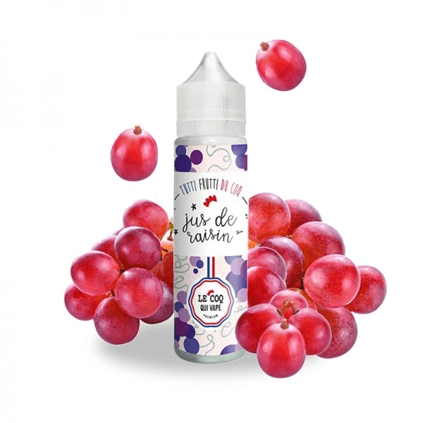 LE COQ QUI VAPE E-liquide Jus de Raisin 50ml-0 mg-VAPEVO