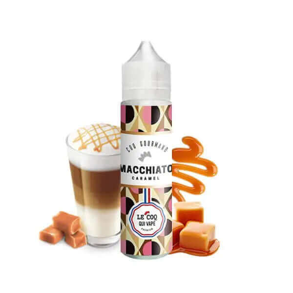 LE COQ QUI VAPE E-liquide Macchiato Caramel 50ml-0 mg-VAPEVO