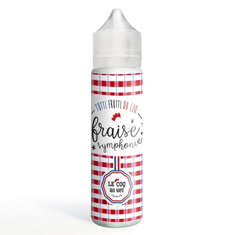 LE COQ QUI VAPE Fraise Symphonie - E-liquide 50ml-0 mg-VAPEVO