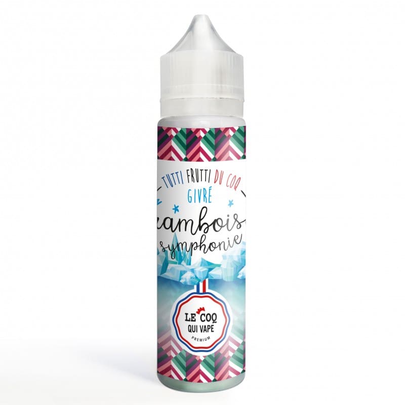 LE COQ QUI VAPE Framboise Symphonie Givré - E-liquide 50ml-0 mg-VAPEVO