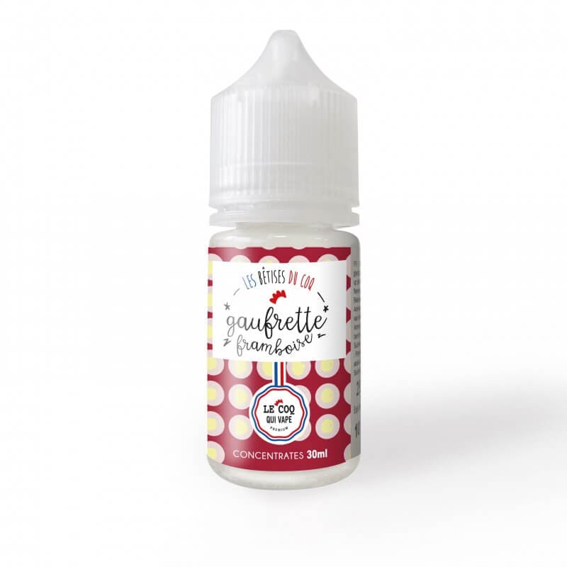 LE COQ QUI VAPE Gaufrette Framboise - Arôme Concentré 30ml-VAPEVO