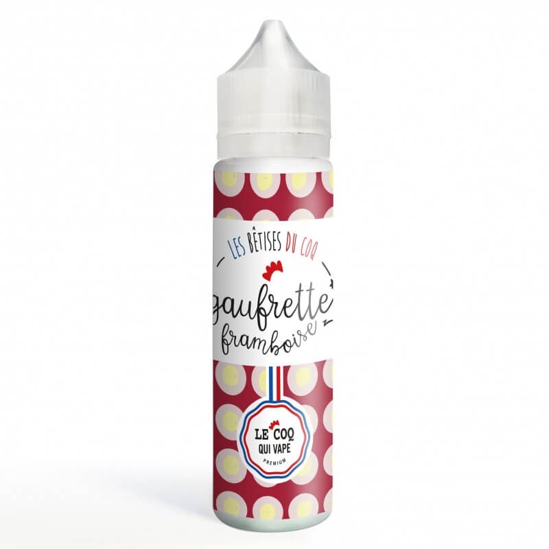 LE COQ QUI VAPE Gaufrette Framboise - E-liquide 50ml-0 mg-VAPEVO